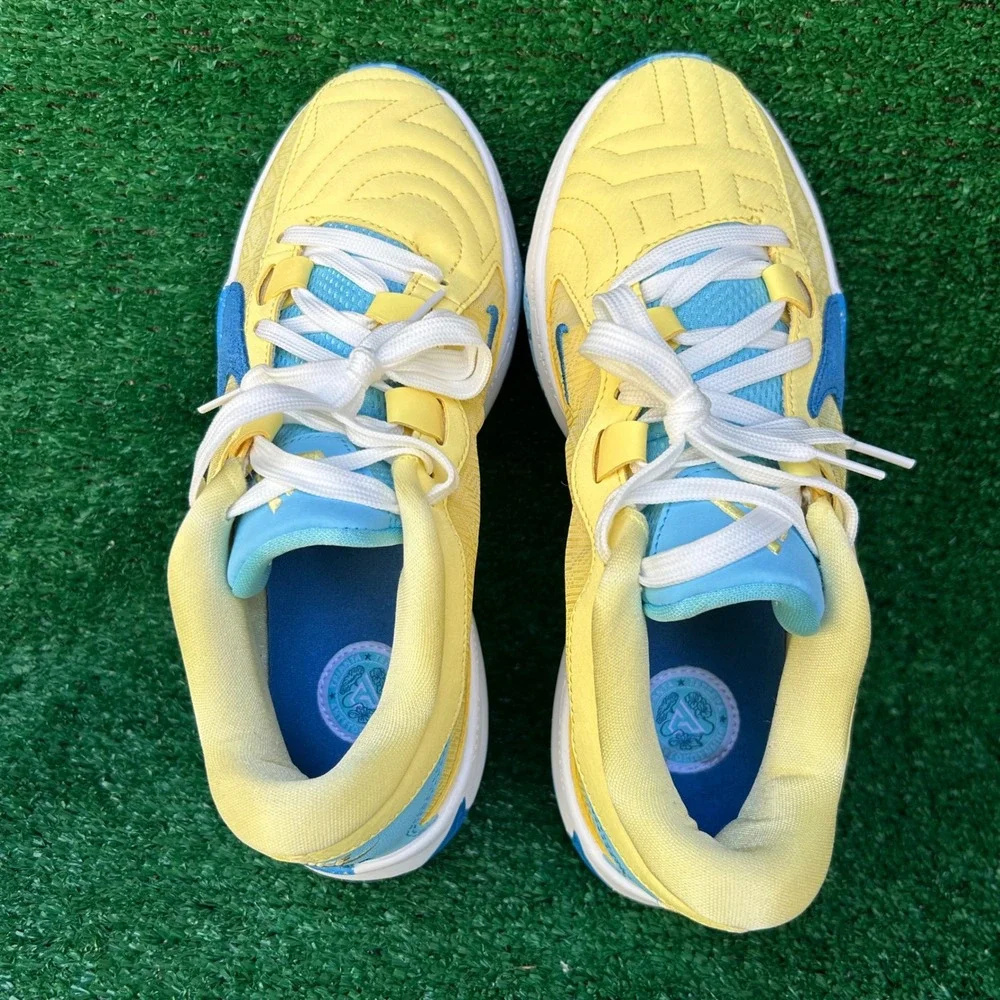 Nike Giannis Immortality 3 Yellow Blue Basketball Shoes DX4485-700 Mens 7